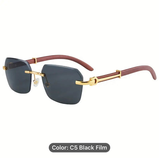 Manganettis Business Black Sunglasses